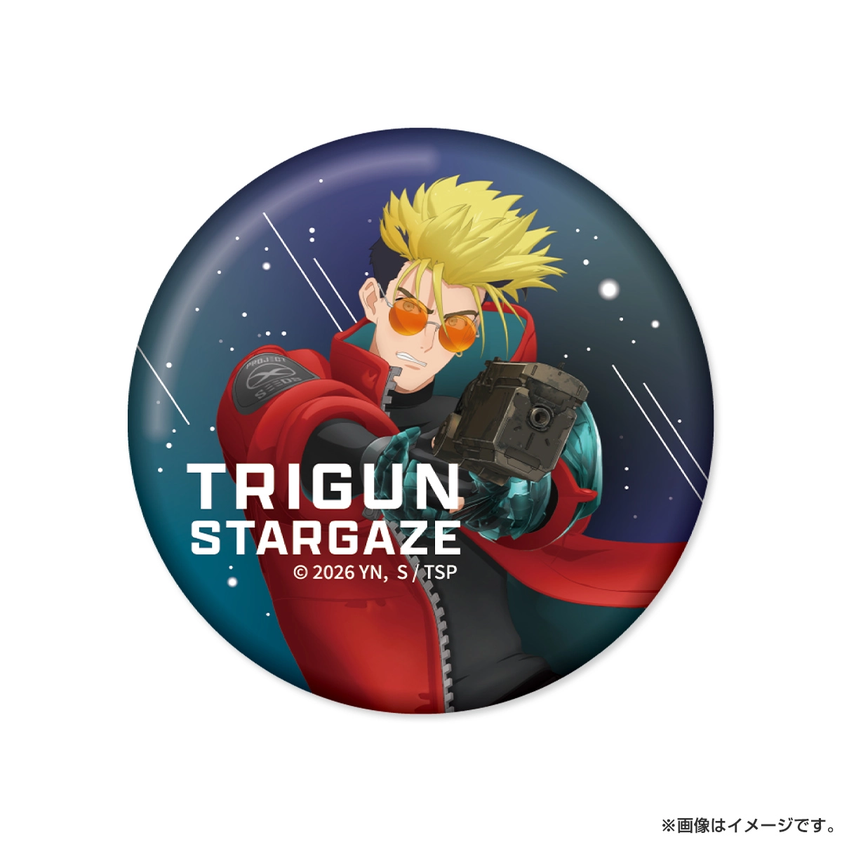 TRIGUN STARGAZE 缶バッジ2個セット ヴァッシュ