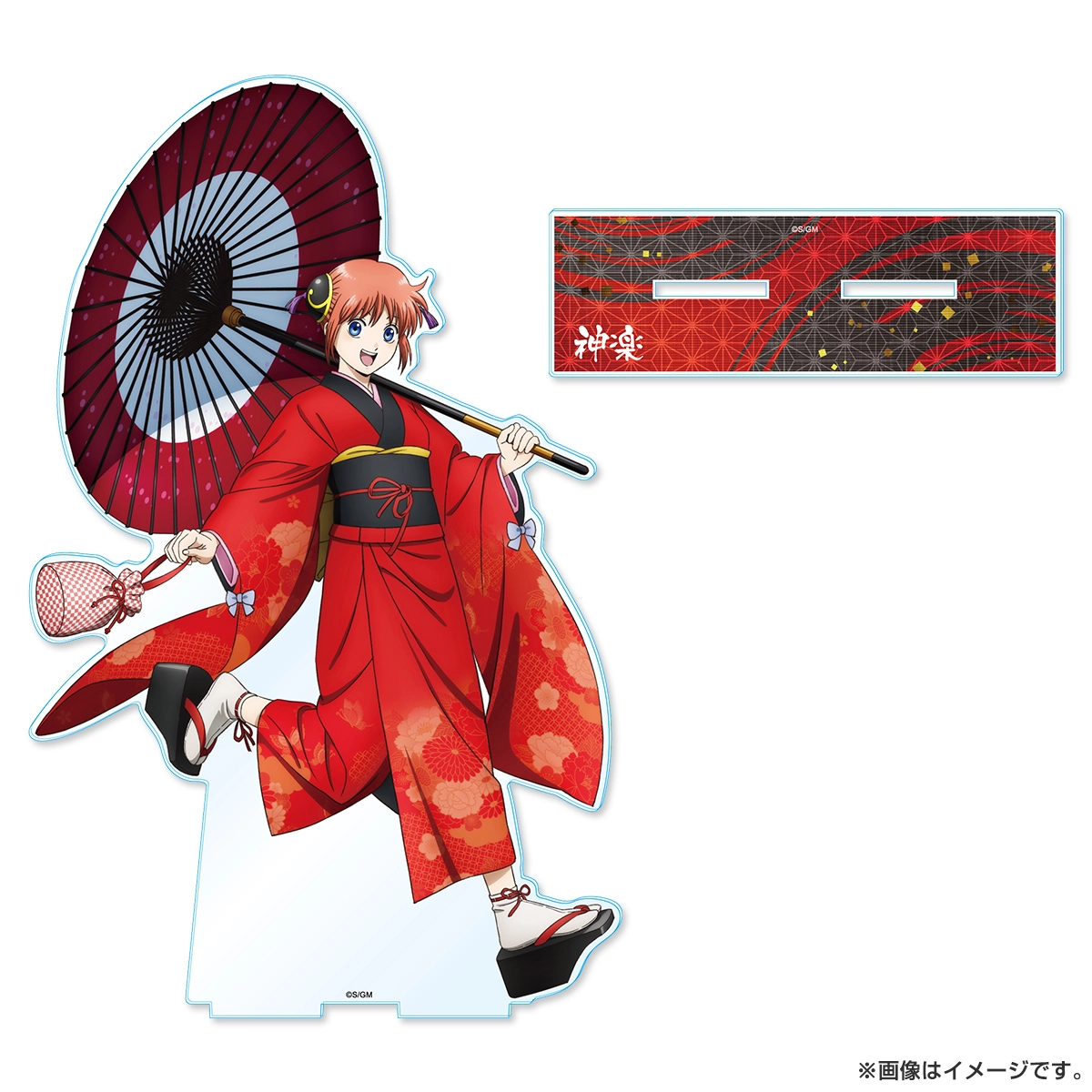 新劇場版 銀魂 -吉原大炎上- メガアクリルスタンド（和装「緋」） 神楽