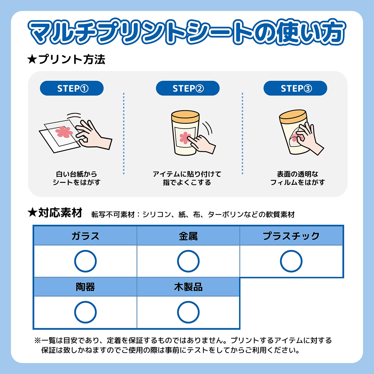 シナぷしゅ キャラぴた マルチプリントシート はがきサイズ 5種