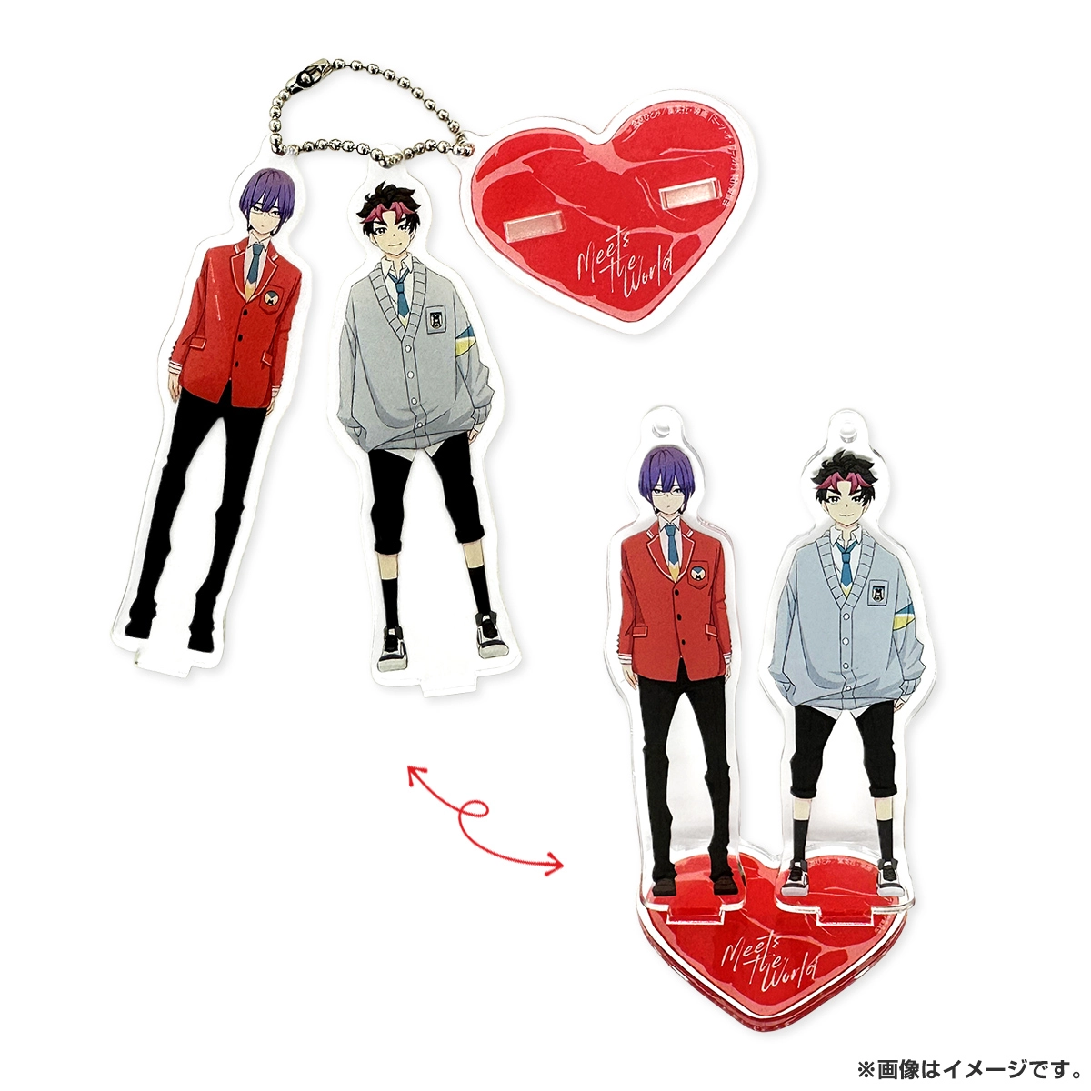 映画『ミーツ・ザ・ワールド』《由嘉里の推しカプ》アクリルスタンドキーホルダー付きムビチケカード