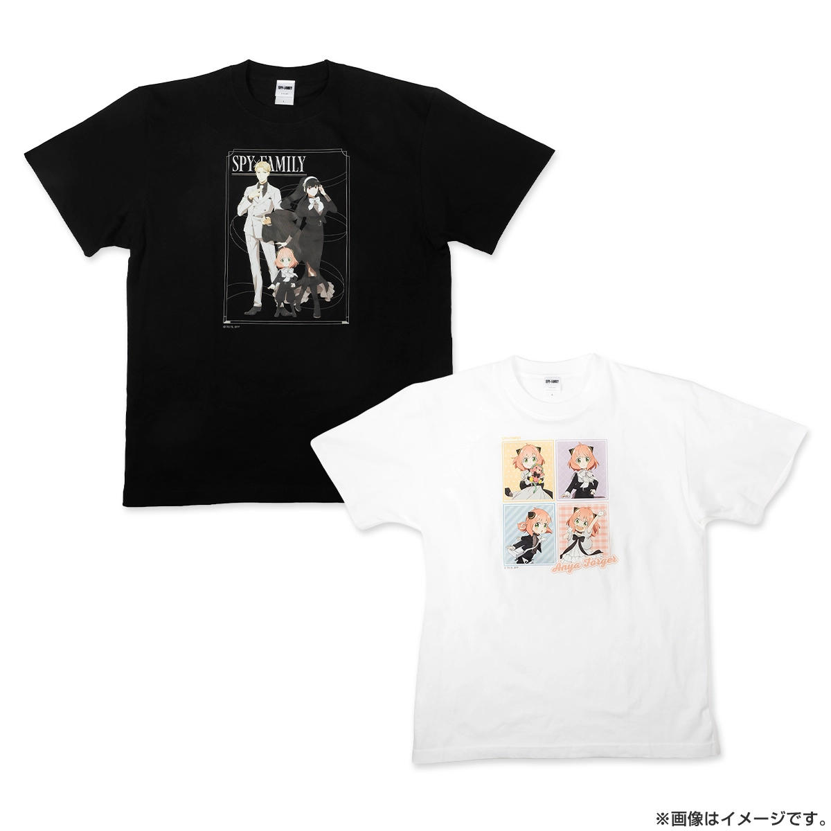 SPY×FAMILY Tシャツ（モノクローム） 白 Lサイズ