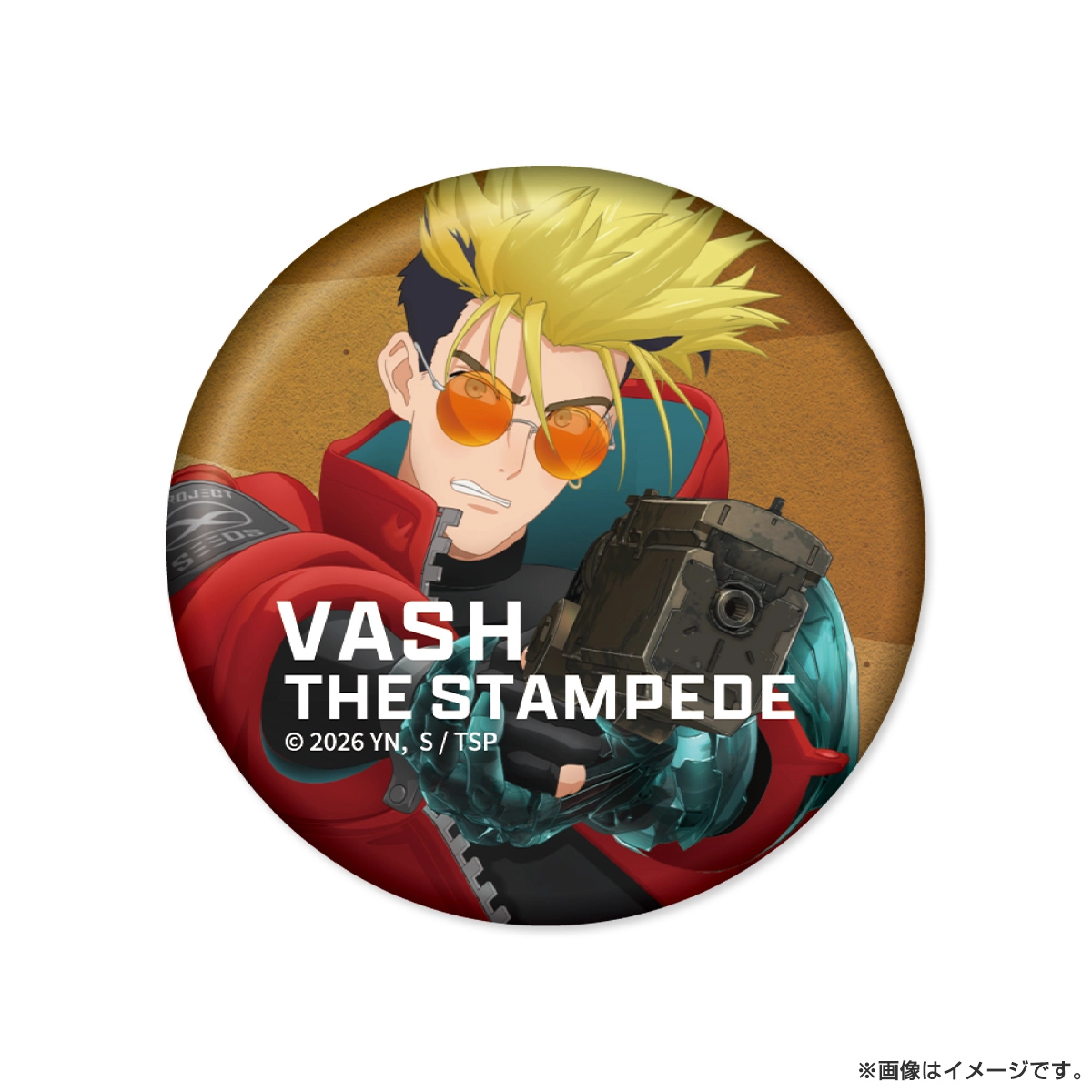 TRIGUN STARGAZE 缶バッジ2個セット ヴァッシュ