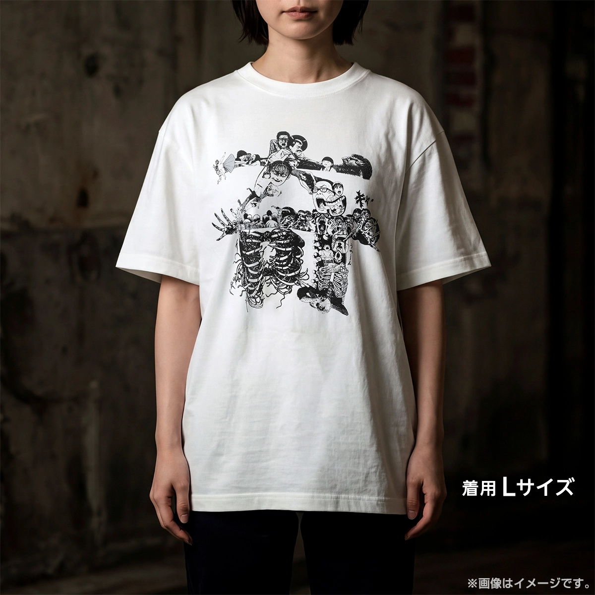 ストレンジ-伊藤潤二の夜も眠れぬ奇妙な話- Tシャツ（奇） Mサイズ