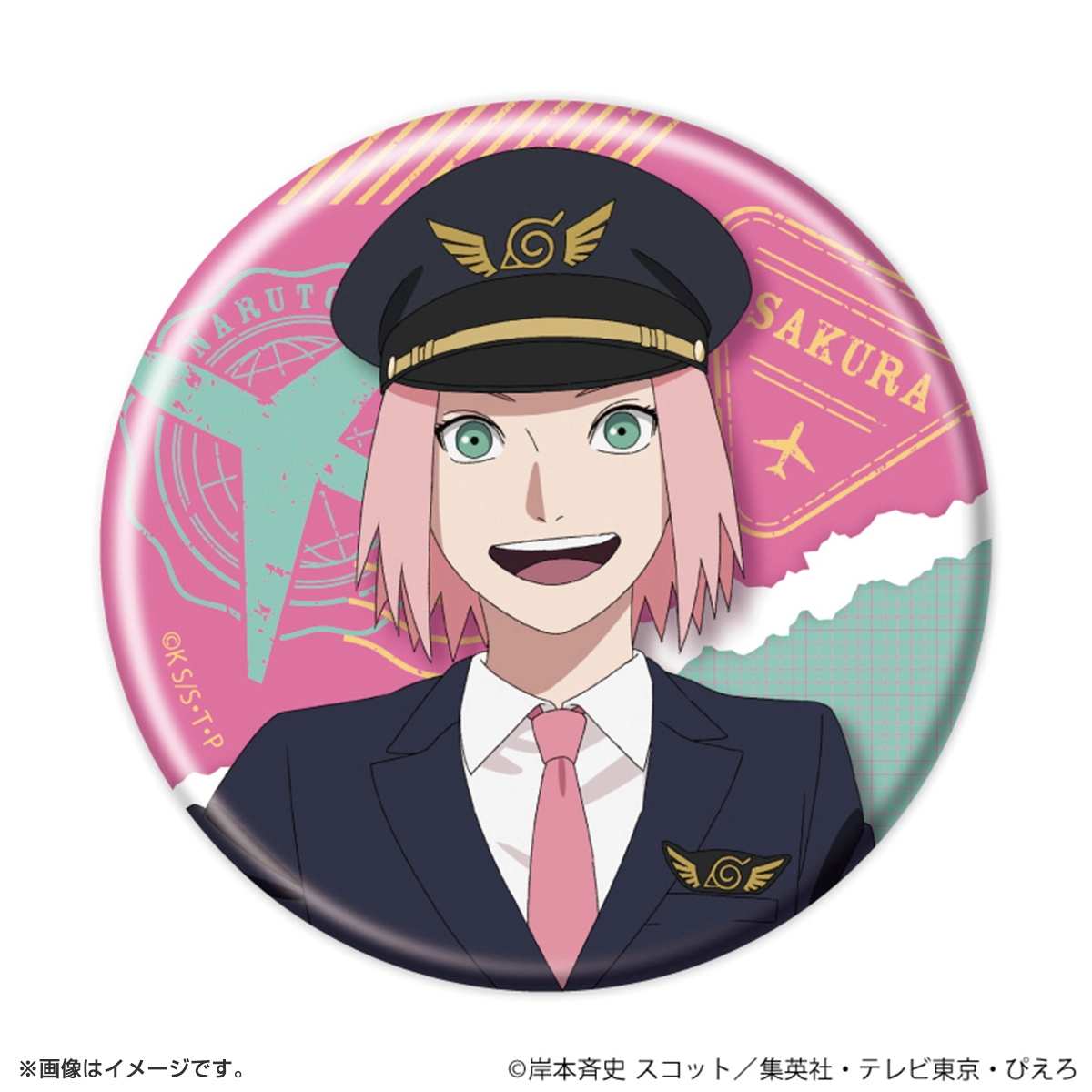 NARUTO 缶バッジ「NARUTO-ナルト- 疾風伝」16/パイロットver. ブラインド(全6種)(描き下ろしイラスト)