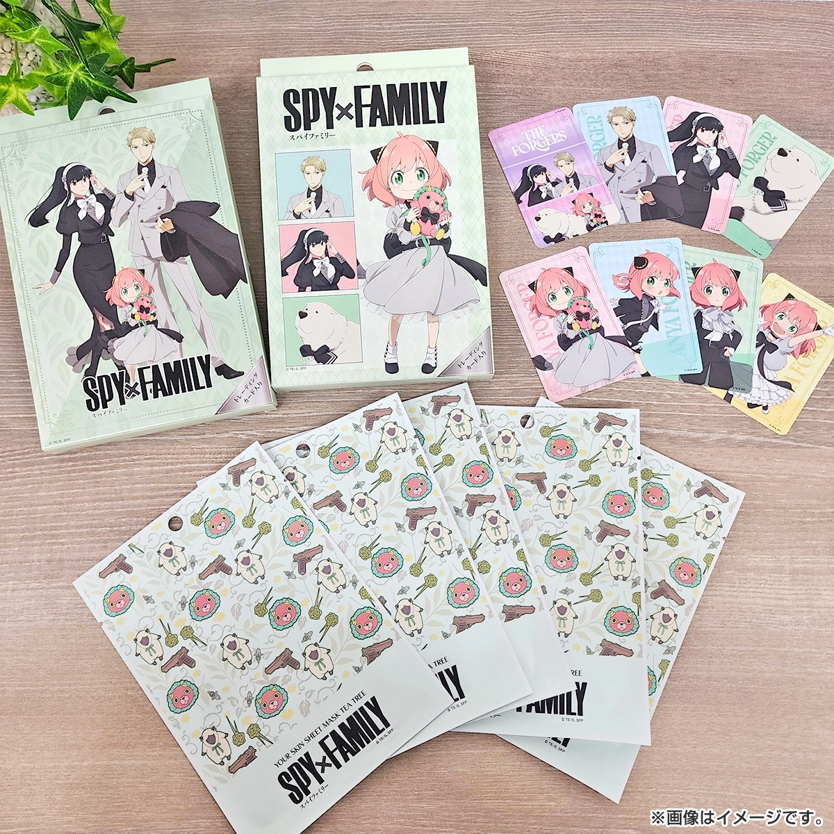 SPY×FAMILY ユアスキンシートマスク ティーツリー5枚セット（TRカード入り） 集合