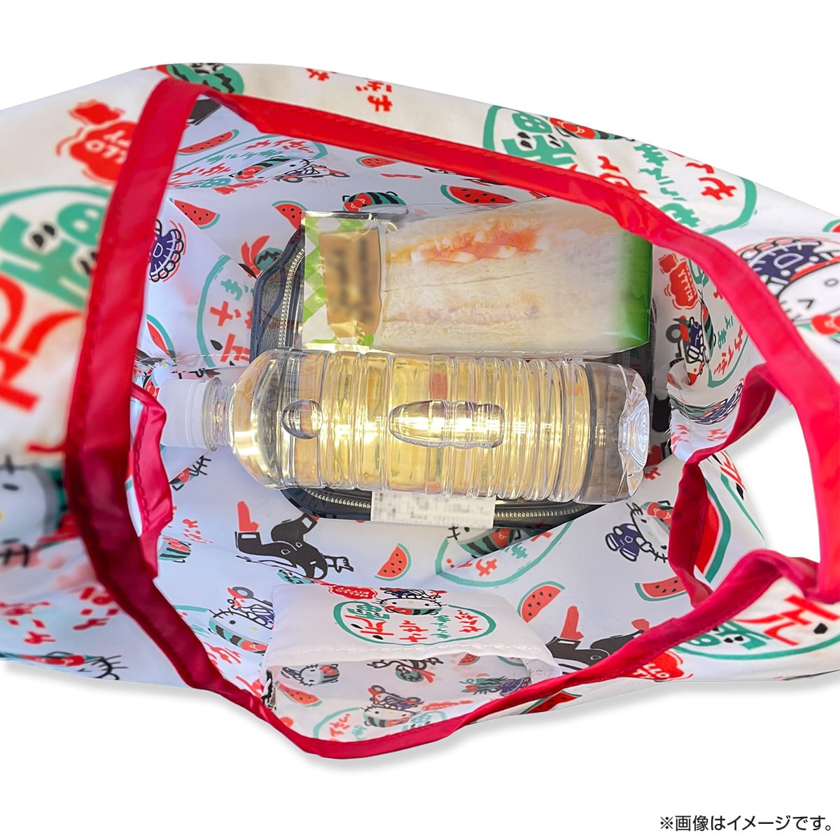 出川哲朗の充電させてもらえませんか?×ハローキティ ミニエコバッグ(WH)