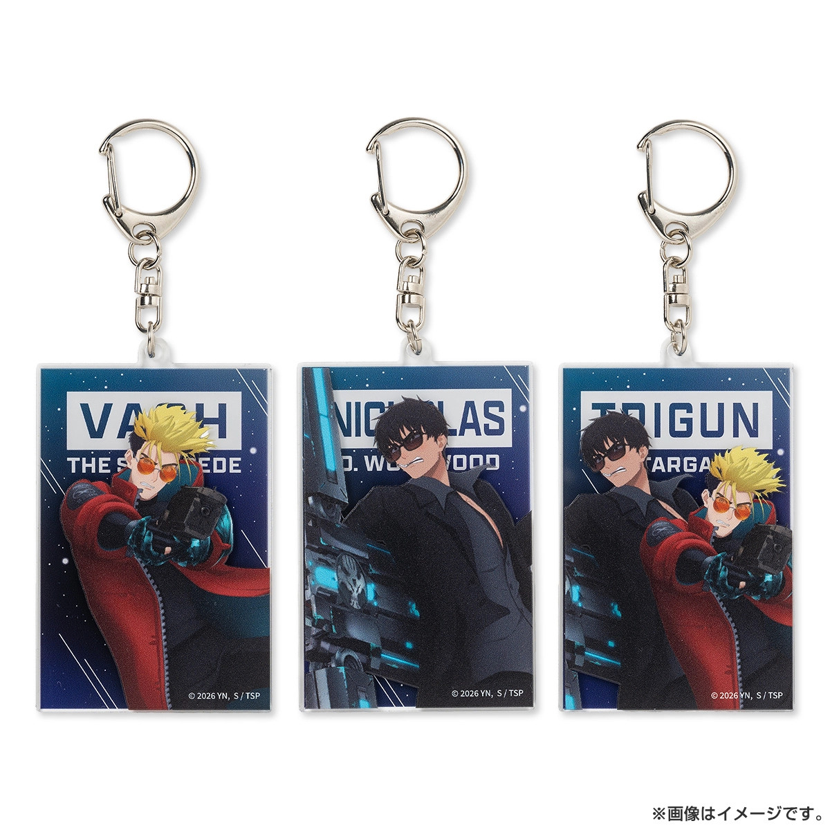 TRIGUN STARGAZE レイヤードアクリルキーホルダー ヴァッシュ＆ニコラス