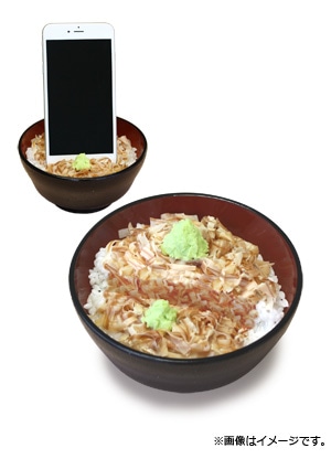 孤独のグルメ 食品サンプルスマホスタンド わさび丼