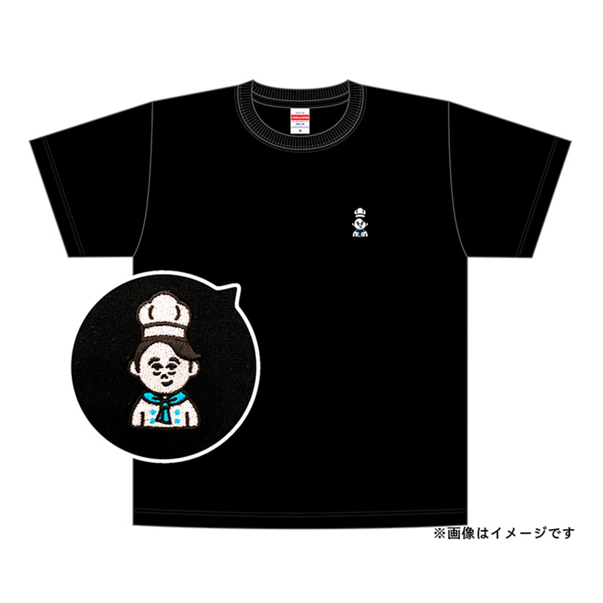 黒のワンポイントTシャツ - トップス