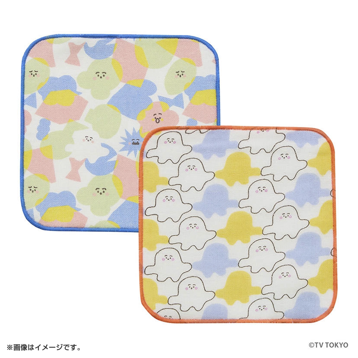 シナぷしゅ ガーゼミニタオル2pcセット ビビット