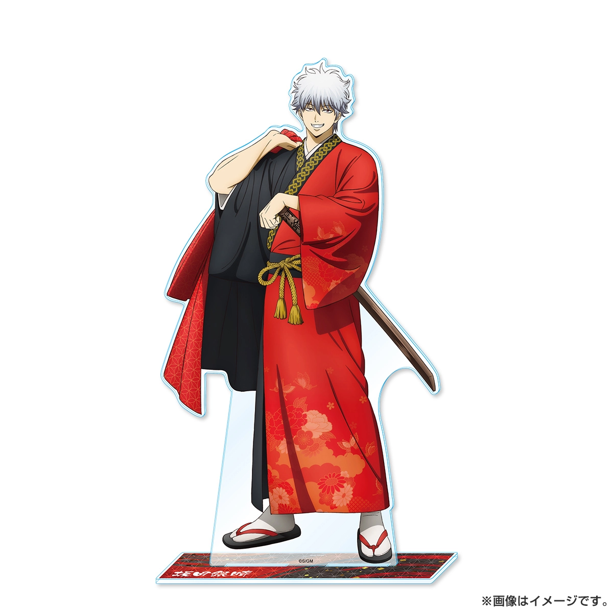 新劇場版 銀魂 -吉原大炎上- メガアクリルスタンド（和装「緋」） 坂田銀時