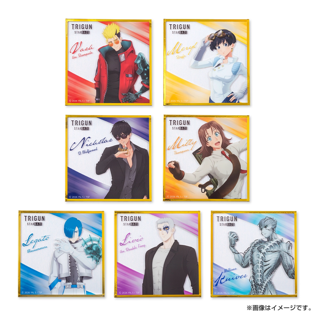 TRIGUN STARGAZE アクリル色紙